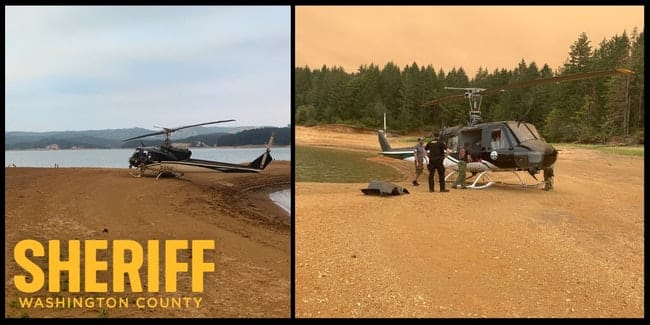 Updates from the Powerline Fire: 50% contained, helicopter suffers mechanical failure