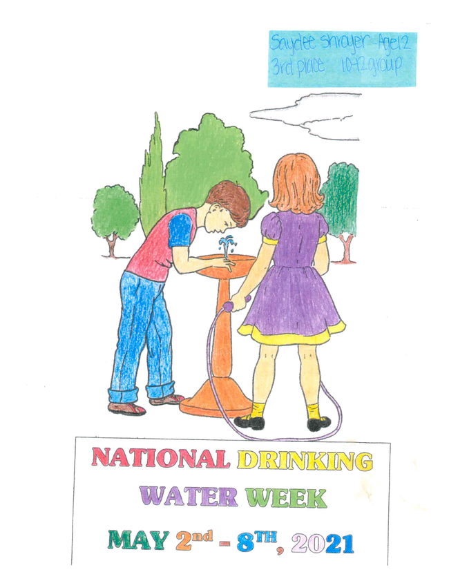 Banks National Drinking Water Week 2021 coloring contest winners